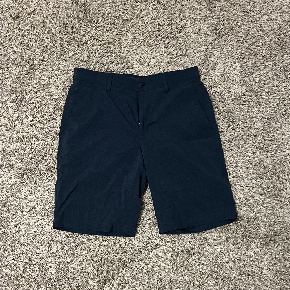 PGA Tour Men's Flat Front Shorts - Navy Blue